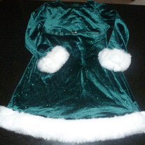 Green Holiday Dress-Bonnie Jean Size 5