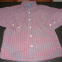 Burgundy/Green Plaid LS Shirt-Polo Ralph Lauren Size 6