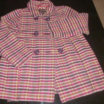 Brown/Pink Lined Coat-Old Navy Size 5T