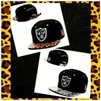 Raiders Leopard & Snake Print Strapback