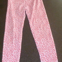 Red Blue/White Flower Pants/Leggings-Gymboree Size 5