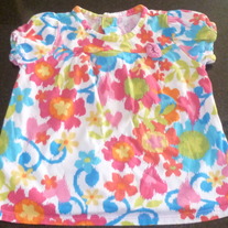 Multi Color Flower Shirt-The Childrens Place Size 12 Months