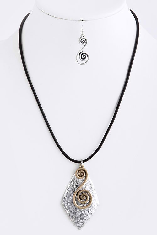 Suzi Artworks Spiral Metal Cord Necklace Online Store Powered by Storenvy