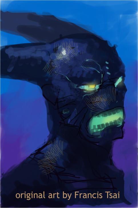 Magnet Art by Big Toe:  Horned 2