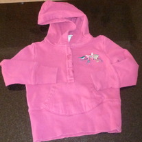 Pink Hoodie with Flowers-Circo Size 3T