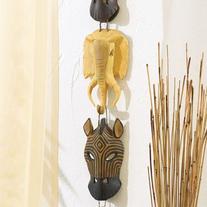 Animal Masks Wall Plaque