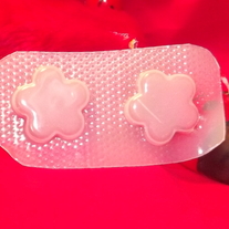 Pair of flower shaped molds