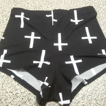 Cross Print Shorts