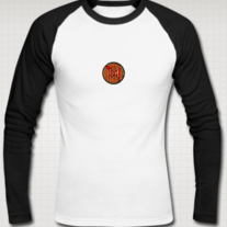 TSAI LOGO Raglan Shirt for Men (Black/White)