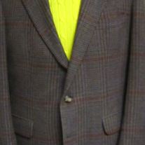 Bill Blass Plaid Tweed Sport Coat - 42R