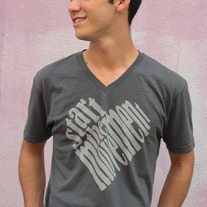 "Start the Movement" - Unisex Gray V Neck