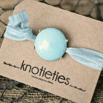 knotie bubble original - aqua w/gold