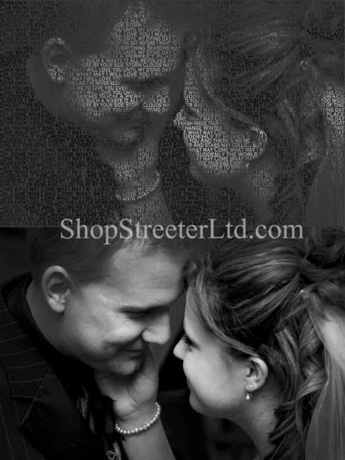 Photo to Words Custom Print - Digital Download