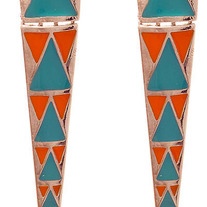 Sierpinski Triangle Earrings - Various Colors