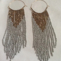 Metallic Dangle Earrings