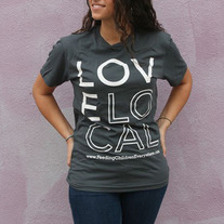 "Love Local" - Unisex Gray Crewneck