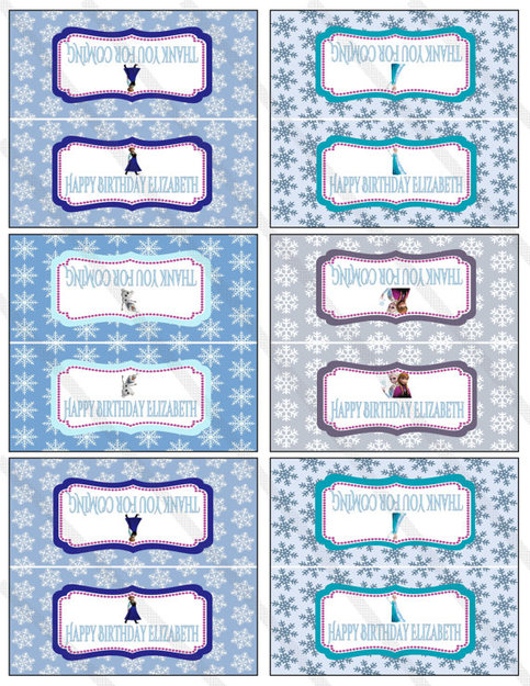 Printable Party Bag Toppers | disney frozen birthday party treat bag topper favor labels Printable Party Bag Toppers | disney frozen birthday party treat bag topper favor labels