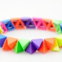 Colorful Neon Spikes bracelet