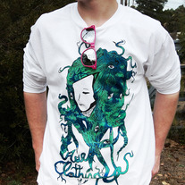 "Blue Dream" White Long Sleeve