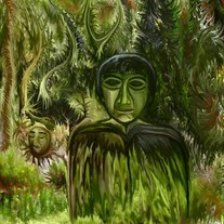 Figure in the Forest -digital art