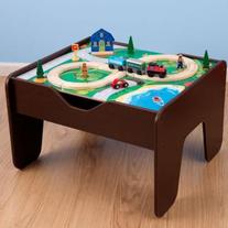 KidKraft 2 in 1 Activity Table with Board- Espresso