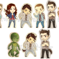 Teen Wolf Keychains set