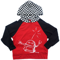 Knuckleheads Robot Hoodie Red