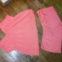 Gilligan Neon Orange Tank and Shorts Set XL