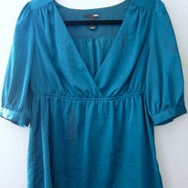 Teal H&M 3/4 Sleeve Top