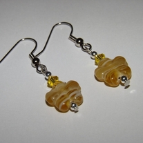 Yellow Flower Earrings