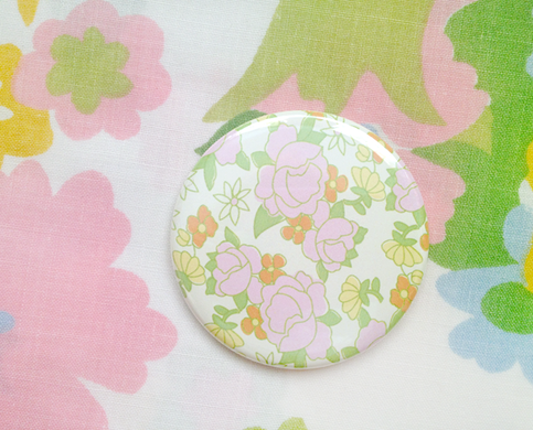 vintage pattern pocket mirror