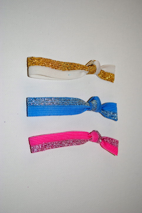 Sisterly Ties- No-Crease Hair Tie HALF GLITTER