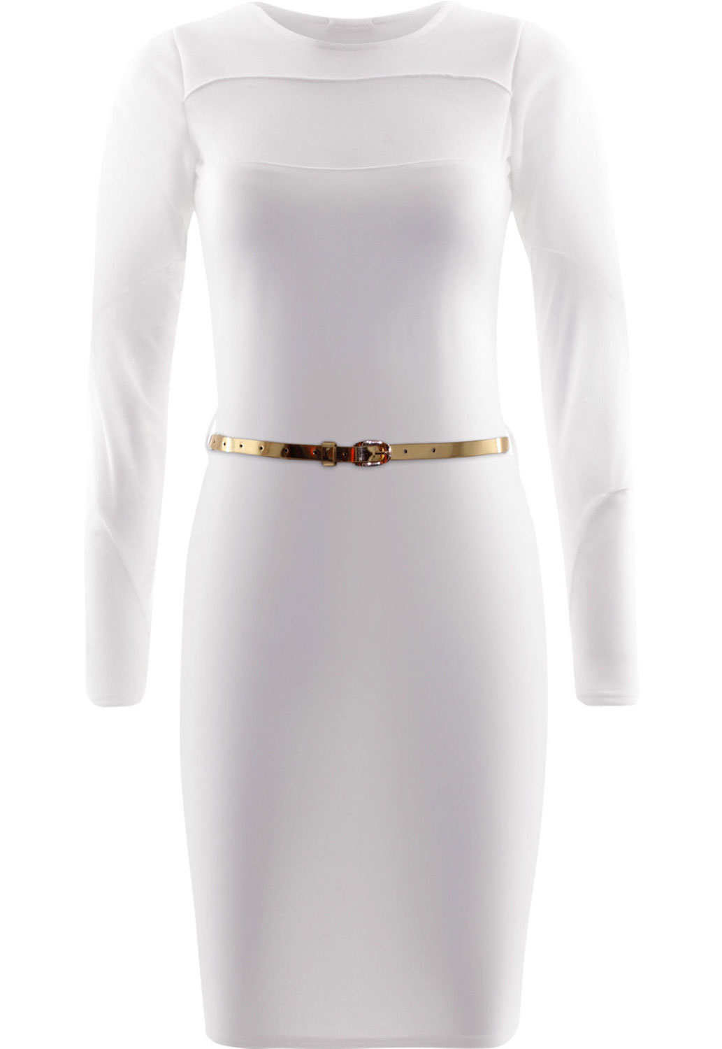 Black and White Midi Dress