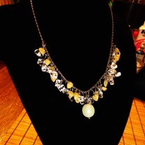 *FREE SHIPPING* Glass Stone Necklace