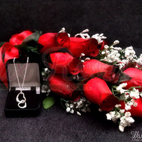 Red Dipped Wax Roses