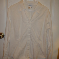 Coldwater Creek White Dress Shirt XL