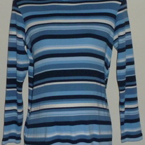 Blue/White Stripe Turtleneck-Take Nine Maternity Size Medium