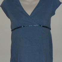 Blue Short Sleeve Top-Old Navy Maternity Size XS  CLTE1