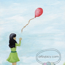  8x10 Matte Print, "Farewell" Acrylic Painting Illustration