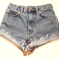 Denim high waist shorts