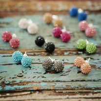 pave stud earring