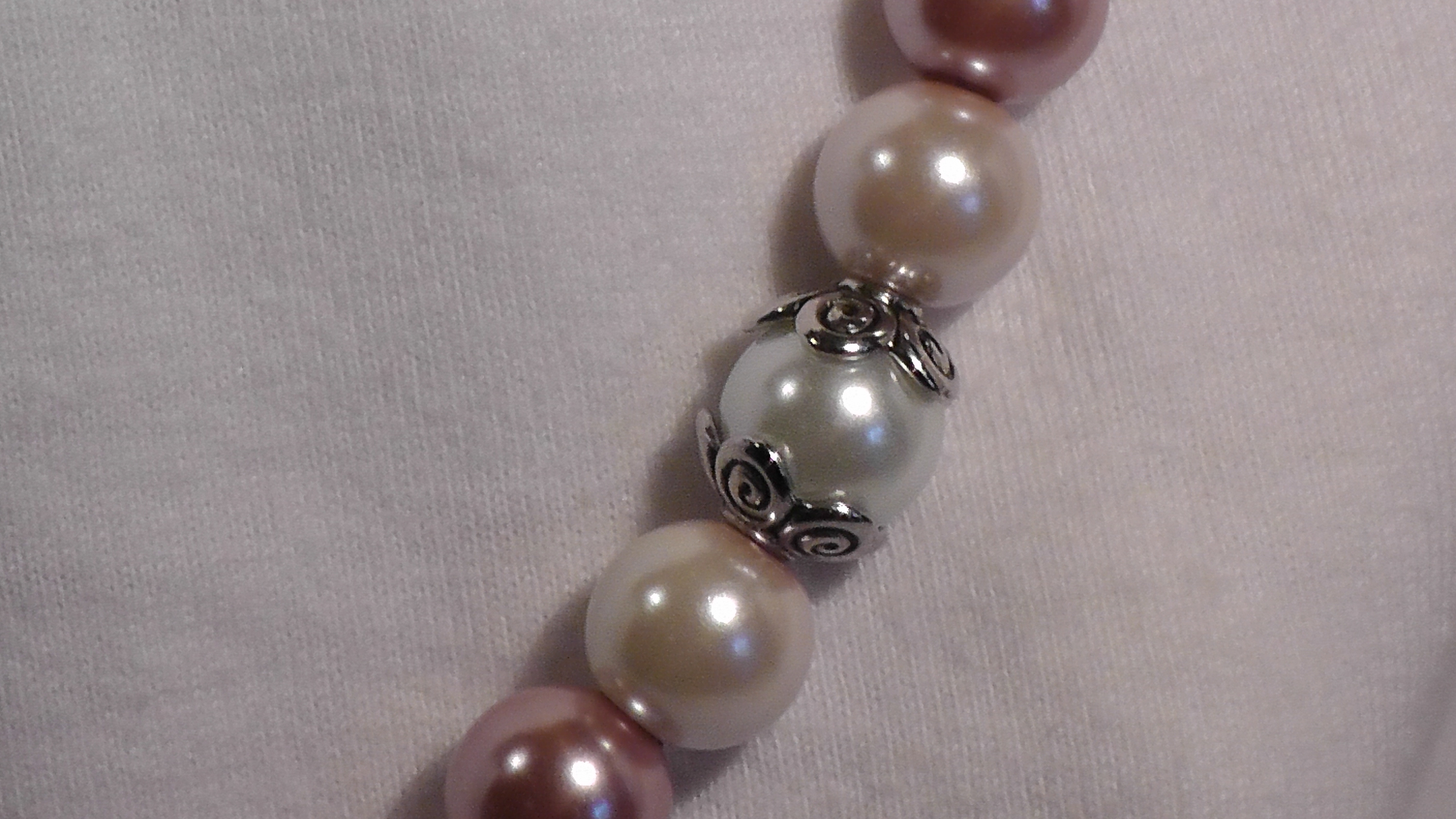 Rose Pearl Strand Necklace and Earrings Set on Storenvy