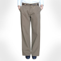 Women's Full Cotton Casual Pants-Coffee