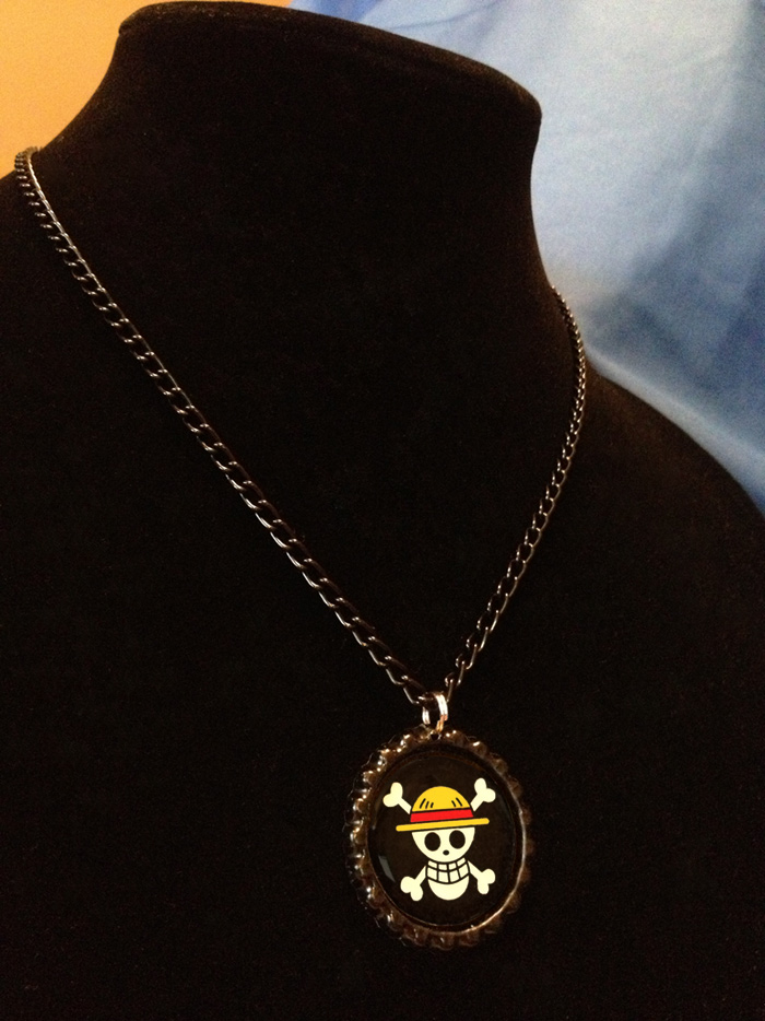 One Piece Necklace Handmade Anime Shonen Jump Straw Hat Pirates