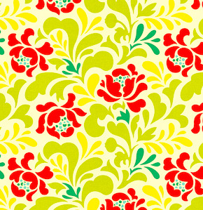 1/2 Yard-Pop Garden Sway in Ivory/HB04