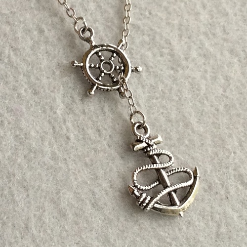 Anchor Lariat Necklace on Storenvy