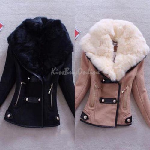 Fashion Stylist Faux Fur Collar Short Slim Jacket Tunic Online