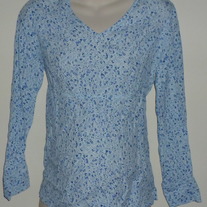 Blue Floral Top-Baby and Me Size Small