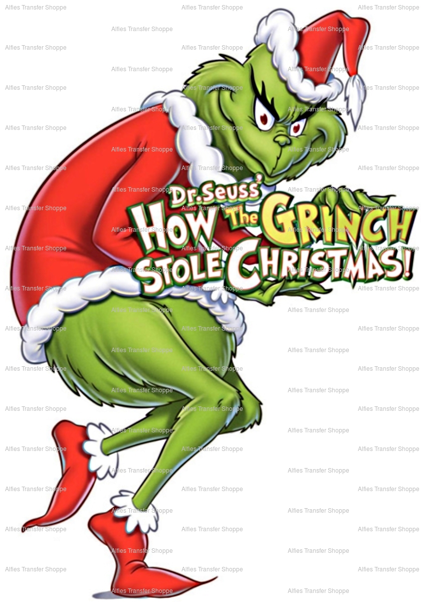 Dr. Seuss How the Grinch Stole Christmas! Iron On Heat Transfer on Storenvy