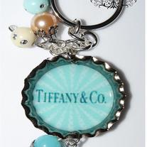 Tiffany & Co. Inspired Bottle Cap key chain